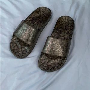 Glittery slides